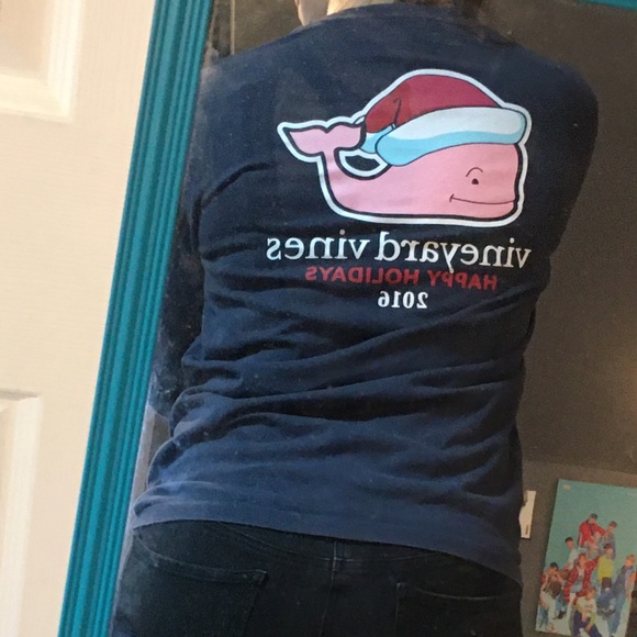 vineyard vines long sleeve christmas t-shirt - Picture 8 of 9